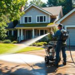 How Pressure Washing Walkways Newnan GA Prepares for Sealcoating